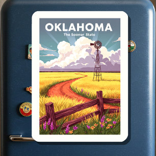 Vintage Oklahoma Magnet