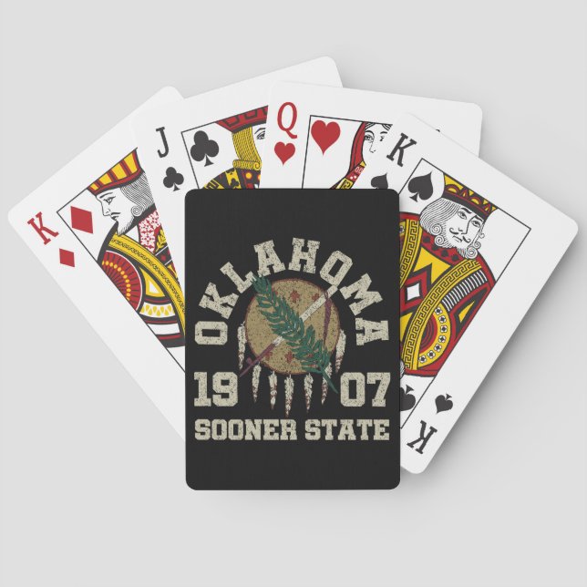 Vintage Oklahoma Poker Cards (Back)