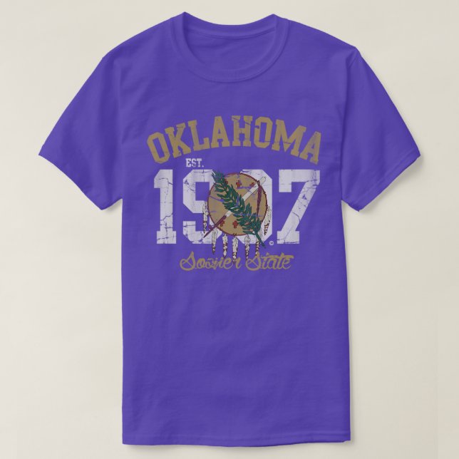 Vintage Oklahoma Sooner State T-Shirt (Design Front)