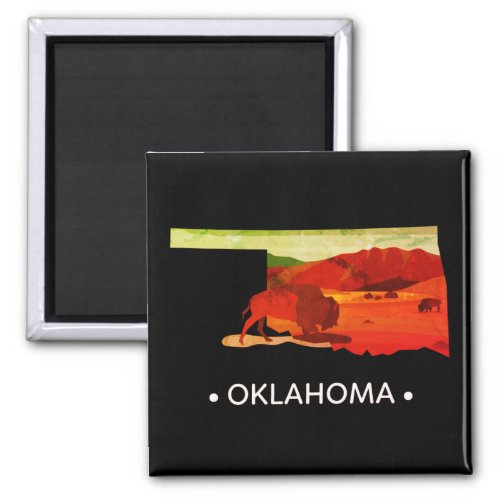 Vintage Oklahoma State Magnet