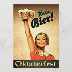 Vintage Oktoberfest Custom Invitation
