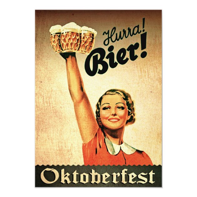Vintage Oktoberfest Custom Invitation