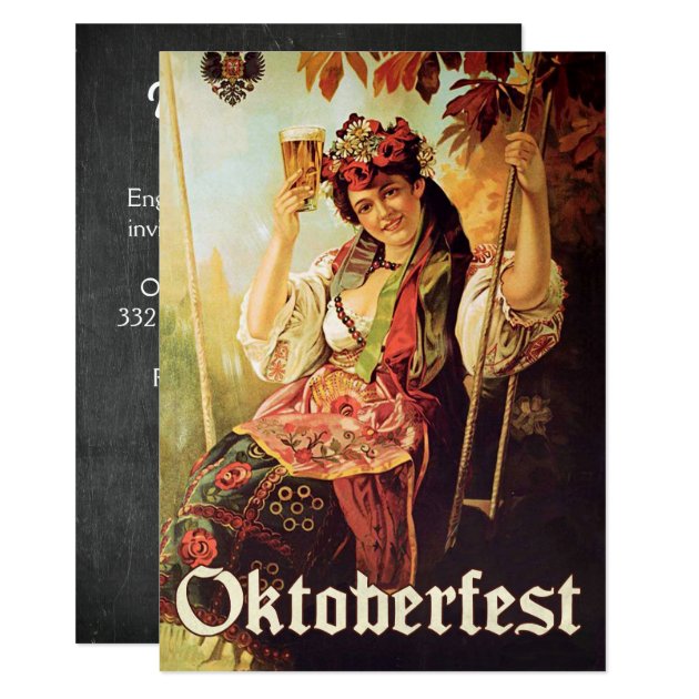 Vintage Oktoberfest Invitation