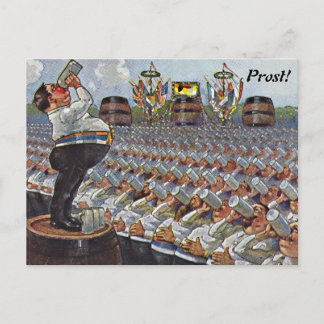 Vintage Oktoberfest Octoberfest Toast Postcard