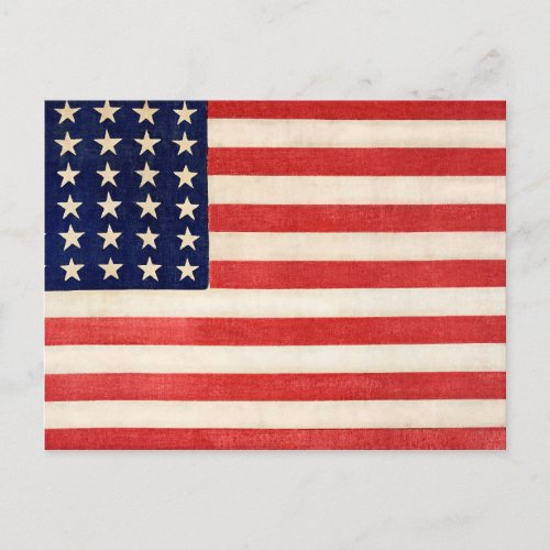 Vintage Old American Flag Postcard