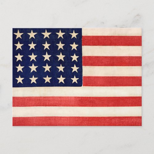 Vintage Old American Flag Postcard