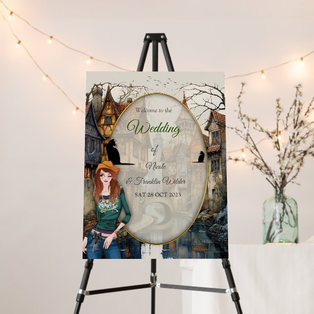 Vintage Old Amsterdam Art Foam Board (In Situ (Stand))