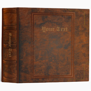 Vintage Old Book 3 Ring Binder