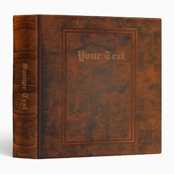 Vintage Old Book 3 Ring Binder by zlatkocro at Zazzle