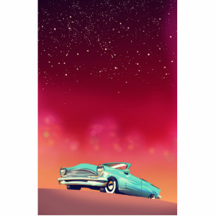 Vintage Old Car Cutout