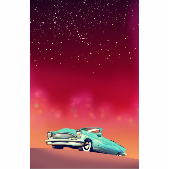 Vintage Old Car Cutout (Front)