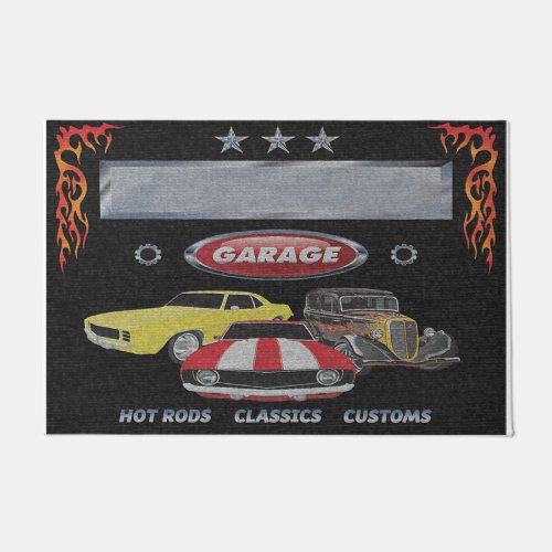 Vintage Old Car Mat Mans Garage Doormat