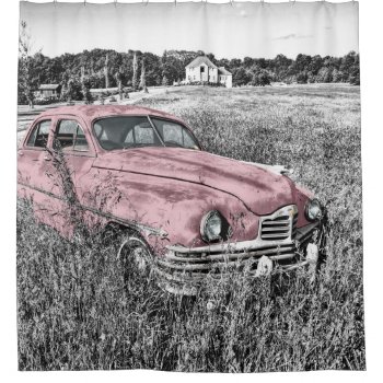 Vintage Old Car - Shower Curtain by SeeingNature at Zazzle
