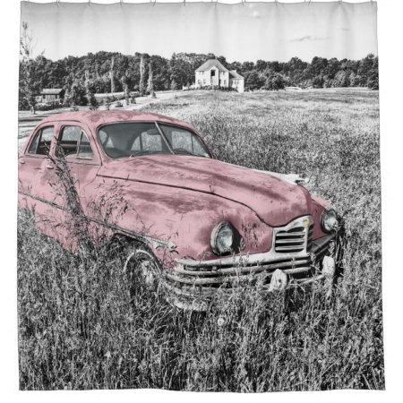 Vintage Old Car - Shower Curtain