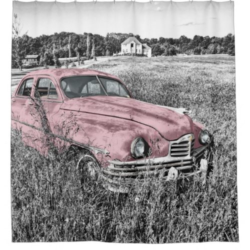 Vintage Old Car _ Shower Curtain