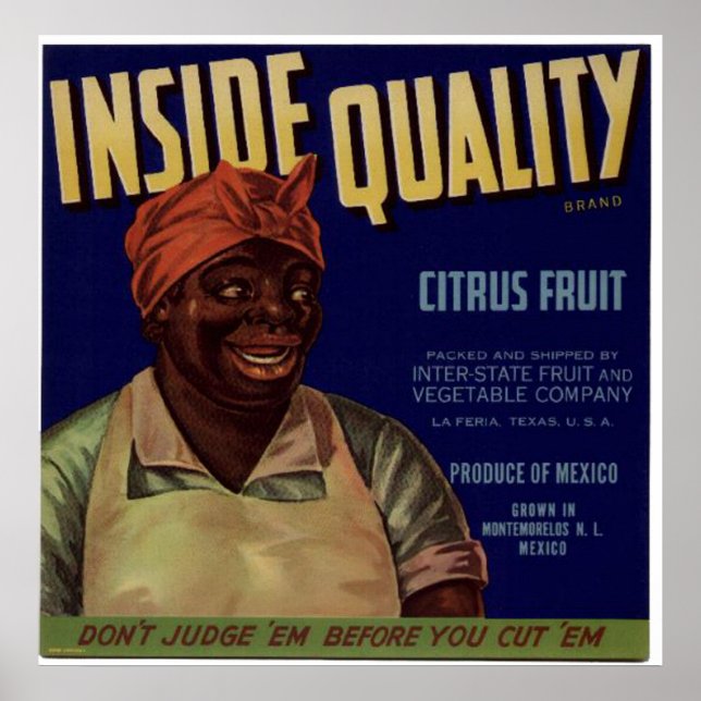 Vintage Old Cirtus Fruit Crate Labels Poster (Front)