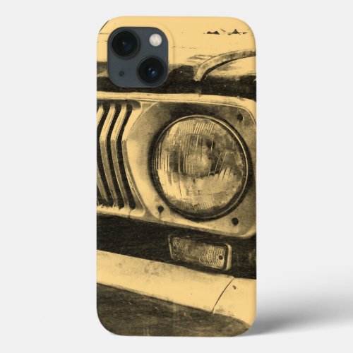 Vintage Old Classic Car Headlight iPhone 13 Case
