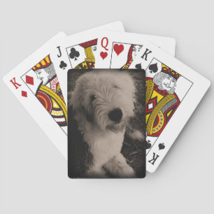 Vintage Old English Sheepdog Poker Cards