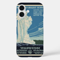 Vintage Old Faithful in Yellowstone National Park