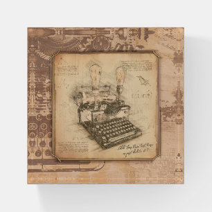 Vintage Old Fashion Art. Author / Writer Gift Paperweight
