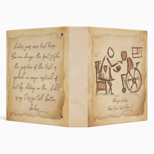 Vintage Old Fashion Caregiver, Nursing Assistant 3 Ring Binder