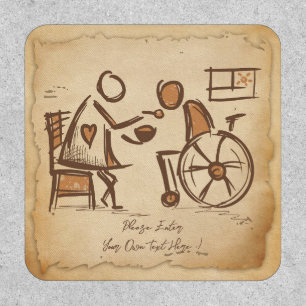 Vintage Old Fashion Caregiver, Nursing Assistant Patch