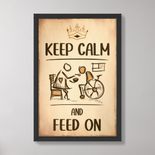 Vintage Old Fashion Caregiver, Nursing Gift Framed Art