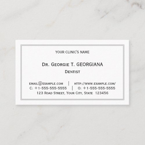 Vintage Old Fashioned and Classic Business Card