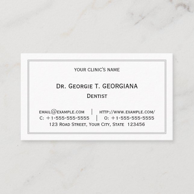 Vintage, Old Fashioned, and Classic Business Card (Front)
