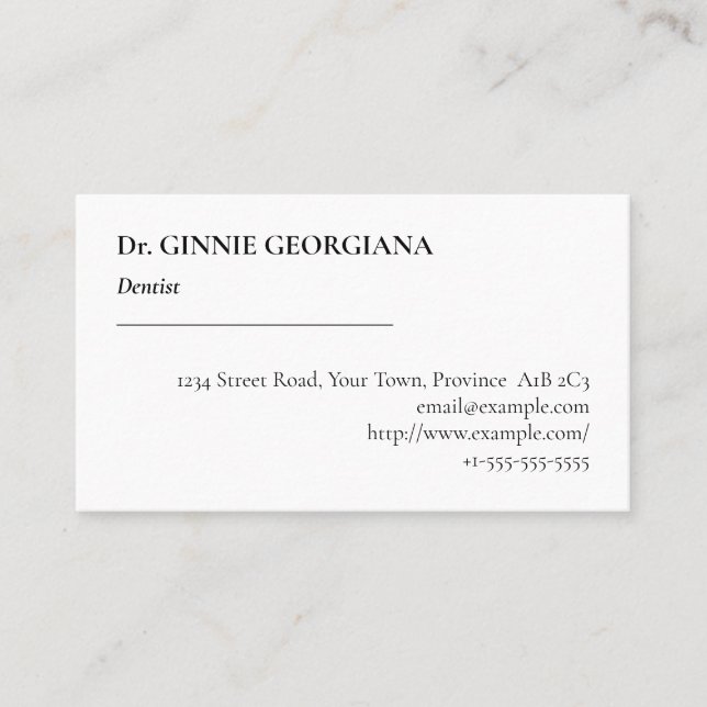 Vintage, Old Fashioned, and Classic Business Card (Front)