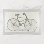 [ Thumbnail: Vintage, Old Fashioned Bicycle Depiction Trinket Tray ]