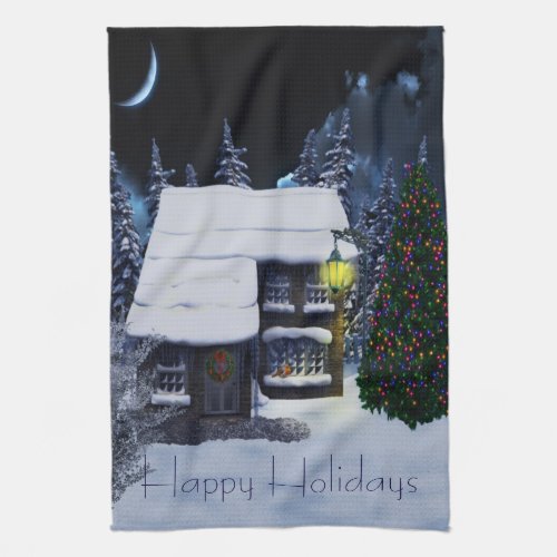 Vintage Old Fashioned Christmas Towel