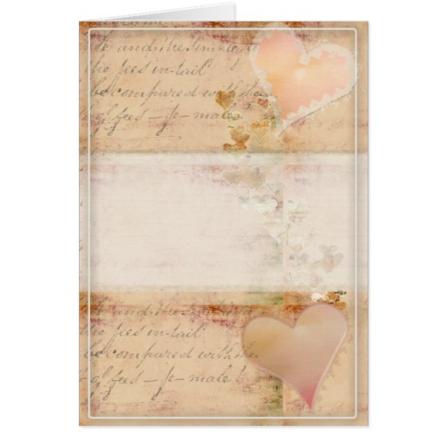 Vintage, old fashioned design cards (Front)