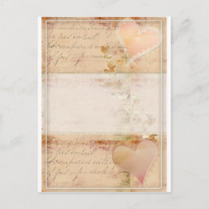 Vintage, old fashioned design postcard