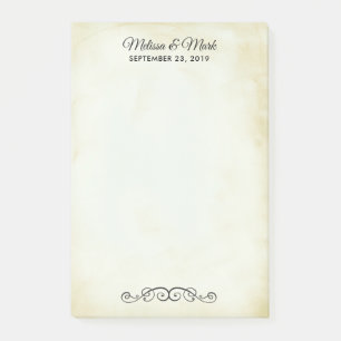 Vintage Old-Fashioned Western Style Post-it Notes