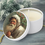 Vintage Old Father Christmas in Snow  Mini Candle Favors<br><div class="desc">Artistic vintage Robert Finlay McIntyre portrait of old world Father Christmas in the snow with holly and ice on his robes.</div>