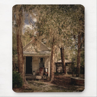 Vintage Old Florida Rustic Wooden Cottage Mouse Pad