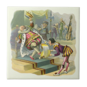 Vintage Old King Cole Nursery Rhyme Poem Song Ceramic Tile