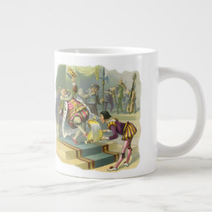 Vintage Old King Cole Nursery Rhyme Poem Song Giant Coffee Mug