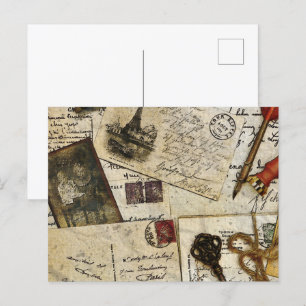 Vintage Old Mail Memories Postcard