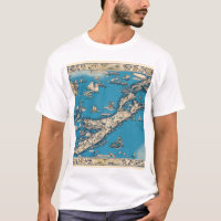Vintage Old Map of the Bermuda Islands T-Shirt