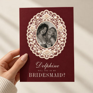 Vintage Old Money Will You Be My Bridesmaid Card