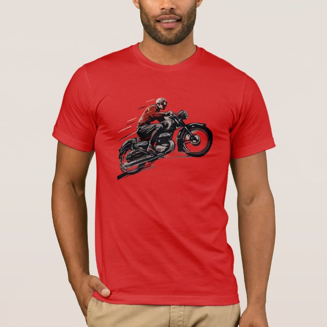 Vintage Old Motorcycle T-Shirt (Front)