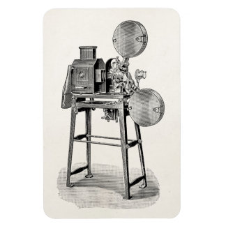 Vintage Old Movie Camera Cinematography Equipment Magnet