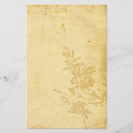 Vintage Old Paper Antique Look With Roses
