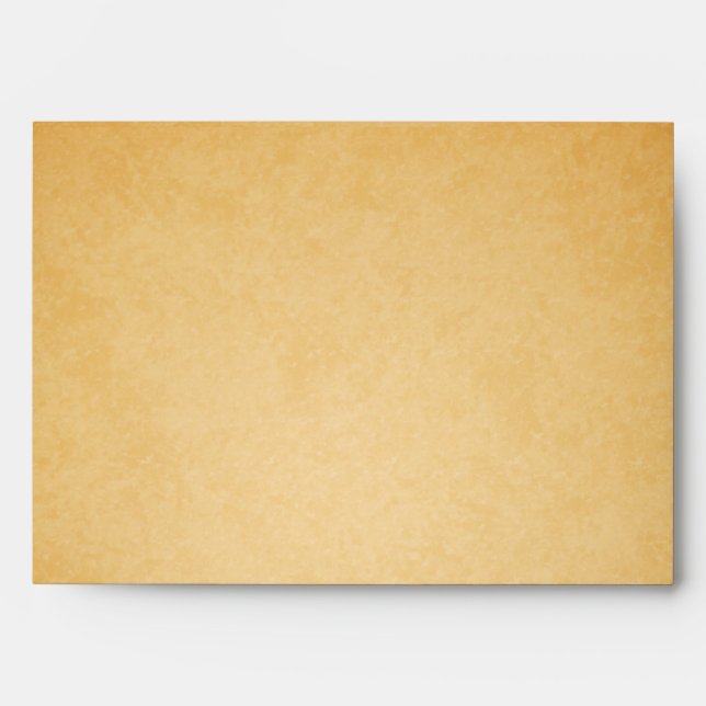 Vintage Old Paper Look Wedding Invitation Envelope (Front)