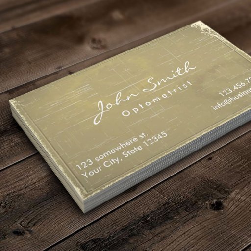 Customizable Vintage Old Paper Optometrist Business Card