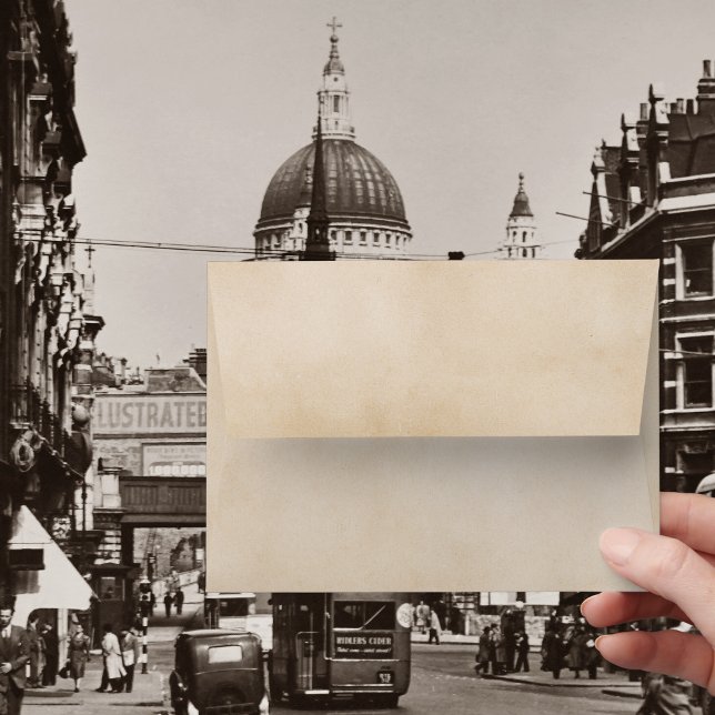 Vintage Old Paper | Rustic Wedding Stationery Envelope (Creator Uploaded)