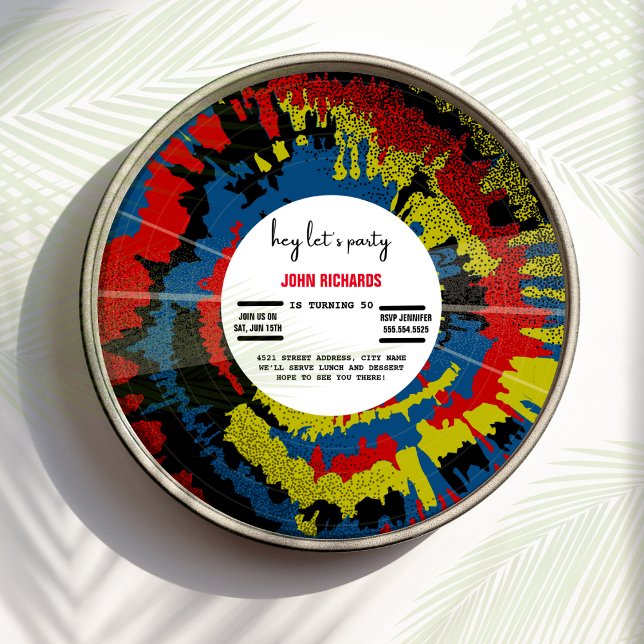 Vintage  old Record Birthday invitation (Creator Uploaded)