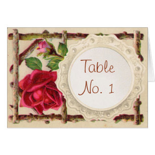 Vintage old rose rustic Victorian Antique Cards